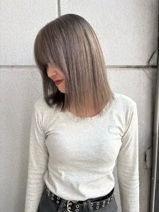 ミディアム カラー ichika/福岡 /透明感カラー🤎のヘアスタイル