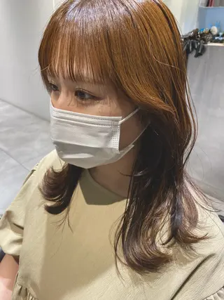 ミディアム 馬場 紅亜のヘアスタイル