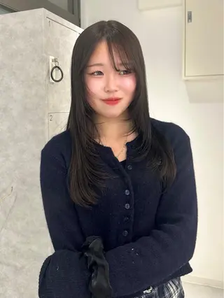 ロング 韓国ヘア/レイヤー/ sara 🎀のヘアスタイル