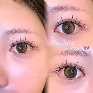 マツエク・マツパ Mell Yuuna ♡パリエク /束感のマツエク・マツパデザイン