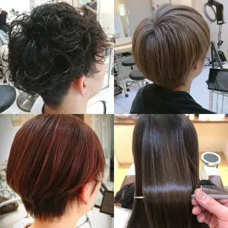 カラー 岩崎 秀之のヘアスタイル