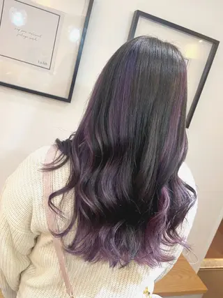 ロング カラー ブリーチなしカラー✨ ダブルカラー✨ワタベのヘアスタイル
