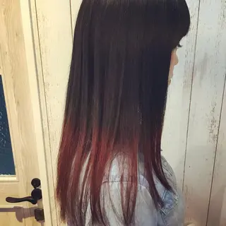 セミロング カラー embrace エンブレイスのヘアスタイル