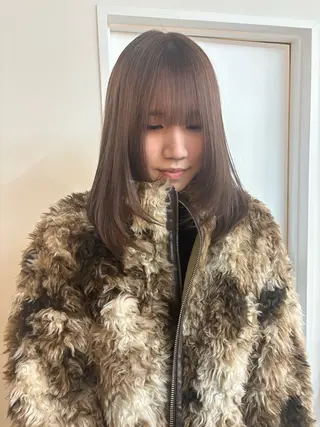 ミディアム カラー ichika/福岡 /透明感カラー🤎のヘアスタイル