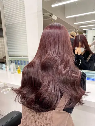 ロング カラー AYUMI/赤み消し /ブラウンカラーのヘアスタイル