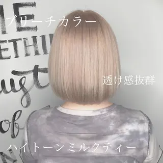 ミディアム エクステ・髪質改善・ ブリーチ・吉田大介のヘアスタイル