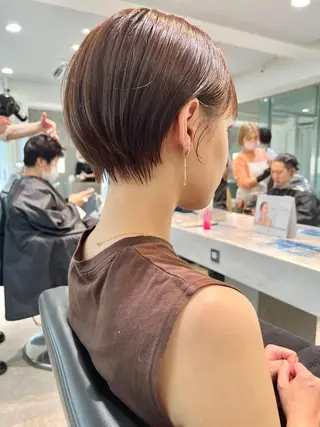 ショート カラー 🌿ショート🌿 パーマ🌿淳平のヘアスタイル