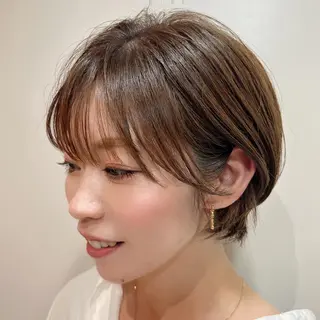 ショート パーソナルカラー lapiax阿部のヘアスタイル