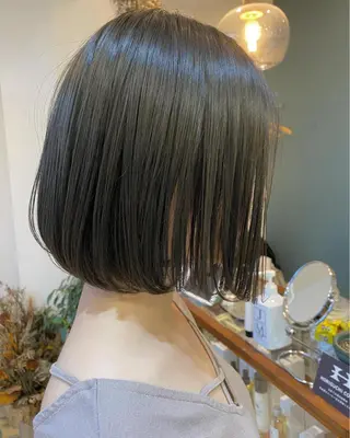 ショート カラー パーマ OVER→三軒茶屋 /縮毛矯正・髪質改善のヘアスタイル