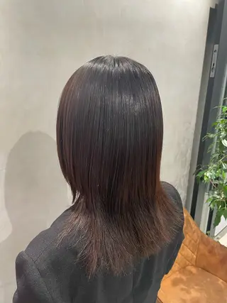 セミロング メンズ縮毛矯正 ブリーチカラー/まやのヘアスタイル