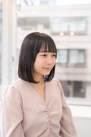 ミディアム パーマ Lazo/ 原弥和子のヘアスタイル