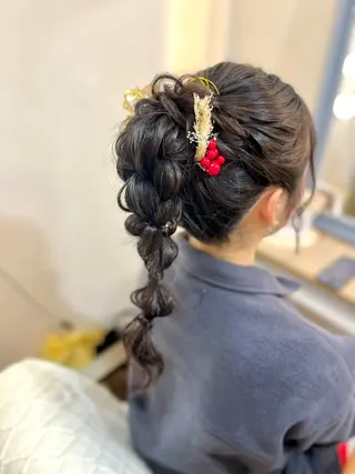 ヘアアレンジ 似合わせヘアメイク 💐オダギリチアキのヘアスタイル