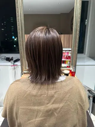 ミディアム カラー Ash日暮里 /momijiのヘアスタイル