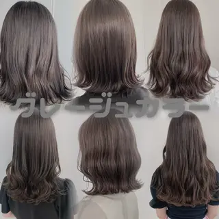 カラー 透明感/グレージュ/ ベージュ/るな🪽のヘアスタイル