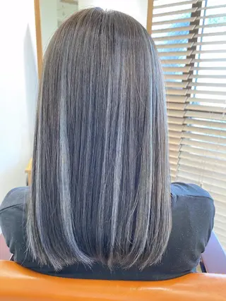 ロング カラー ハイライト⭐️上野 高広のヘアスタイル