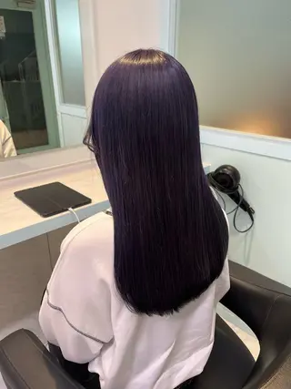 セミロング カラー ブリーチカラー 🩵MIZUKIのヘアスタイル
