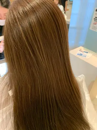 セミロング カラー 美髪形成！色素改善！ 秋田　和輝のヘアスタイル