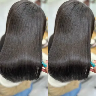 ロング 髪質改善🩵縮毛矯正 代々木/木下のヘアスタイル
