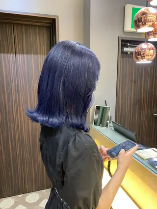 ミディアム カラー jill by gisel＿のヘアスタイル