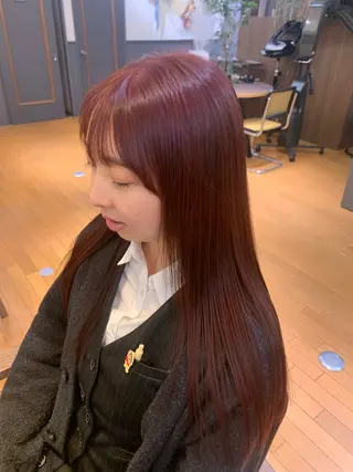 ロング カラー カワクボ ソラのヘアスタイル