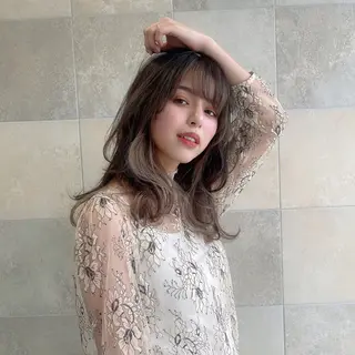 セミロング 上野 蓮斗のヘアスタイル