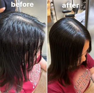 ミディアム 辻 愛麗のヘアスタイル