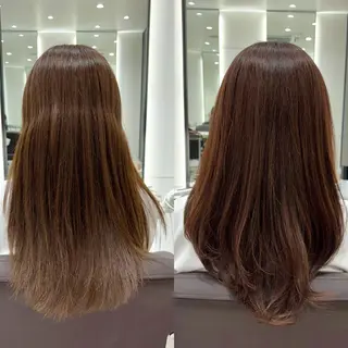 セミロング EIGHT plum TOKIOリミテッドのヘアスタイル