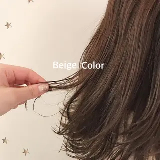 ミディアム カラー 市川 千夏のヘアスタイル