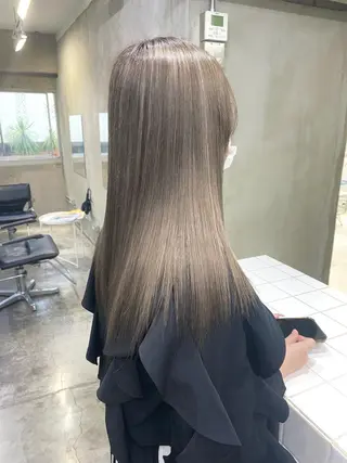 セミロング カラー ヘアアレンジ メンズ ササキカズマ〻透明感 〻色落ち〻赤み消しのヘアスタイル