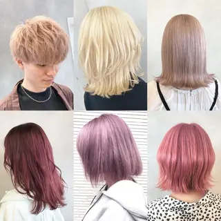 ショート カラー ハイトーン×レイヤー /遠藤将太のヘアスタイル