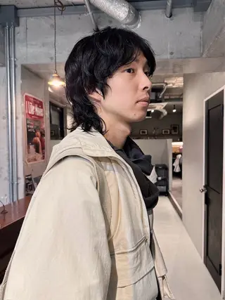 パーマ メンズ 前野 日奈のヘアスタイル