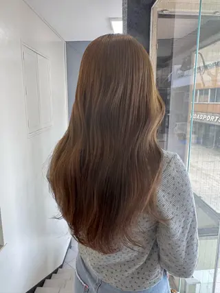 セミロング カラー KOHNO ナチュラルデザインのヘアスタイル