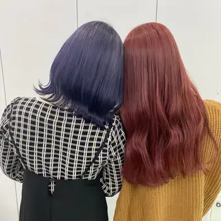 セミロング カラー ヘアアレンジ 🫧モテる💗ダメー ジレスハイトーン🫧のヘアスタイル