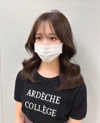 ミディアム カラー 韓国ヘア 店長NEGIのヘアスタイル