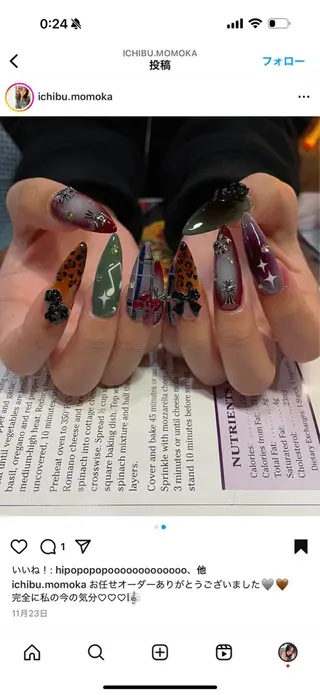 ネイル Lee Nails チップ長さだし専門店のネイルデザイン