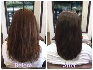 セミロング カラー 髪質改善💍 natsukiのヘアスタイル