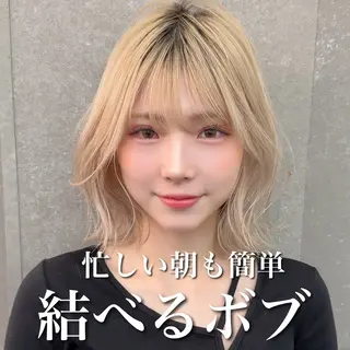 ミディアム カラー 畔上 尚也のヘアスタイル