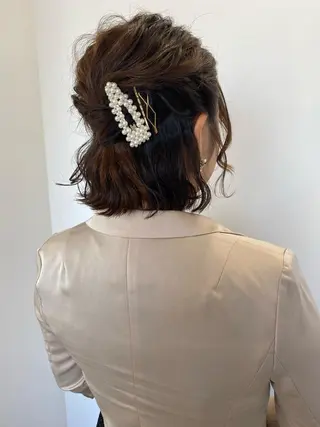 セミロング ヘアアレンジ 有馬ミク🌈 似合わせ美容師のヘアスタイル