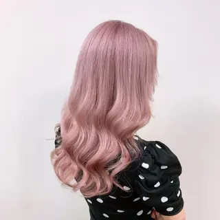 セミロング 渋谷🤍ブリーチ エクステ🤍アミルのヘアスタイル