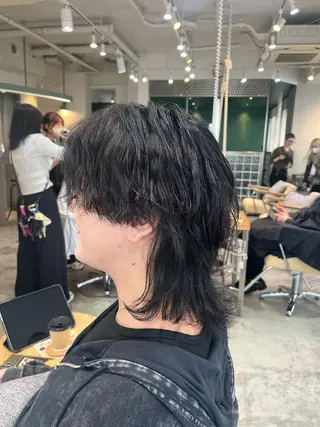 ミディアム メンズ センターパート職人 柏/メンズ/ ハルキのヘアスタイル