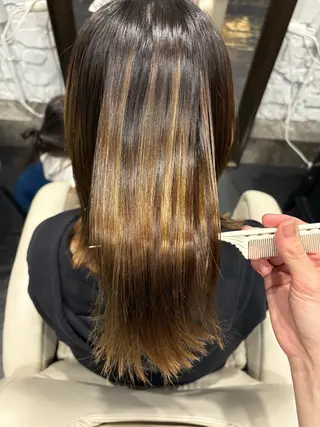聖羅/ワンホンヘア /艶カラーのヘアスタイル