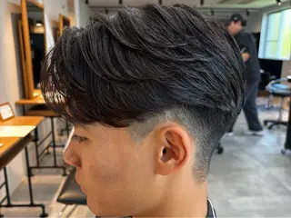 ショート パーマ メンズ 🔥フェードカット/ パーマ特化🔥/森のヘアスタイル