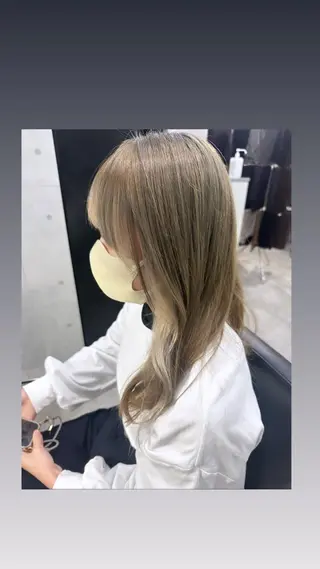 ミディアム REVE美容室 REVEマツエクのヘアスタイル