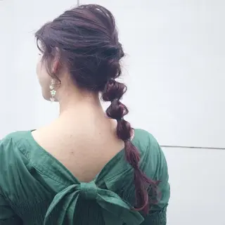 ロング カラー ヘアアレンジ 竹内啓太 ボブのヘアスタイル