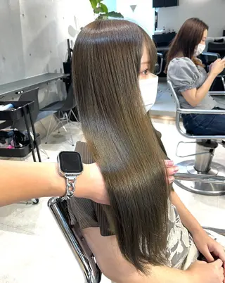 セミロング カラー パーマ ヘアアレンジ メンズ 🌸グレージュ/ ベージュ🌸yutaのヘアスタイル