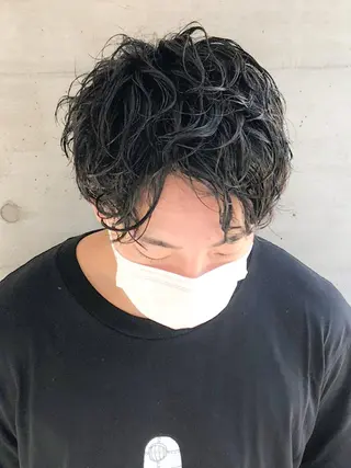 メンズ ced下赤塚店／うる 艶ヘアカラー🦋のヘアスタイル
