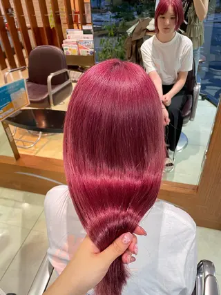 ロング 下村 和香奈のヘアスタイル