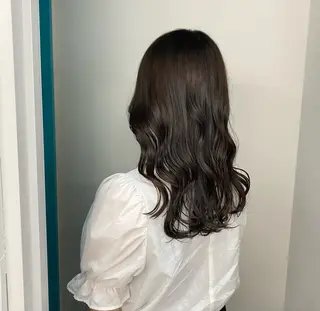 セミロング カラー ヘアアレンジ 💛似合わせカット カラー💛 amiのヘアスタイル