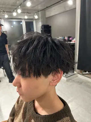 パーマ メンズ カズキ🌼曲がる 縮毛矯正のヘアスタイル