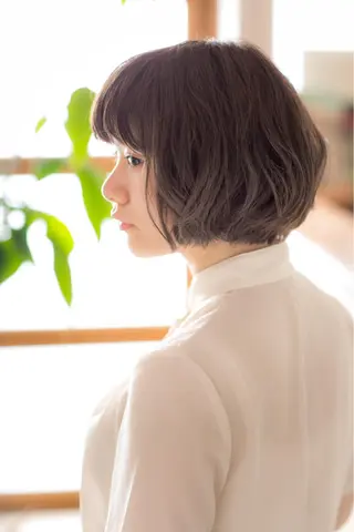 ショート カラー パーマ ヘアアレンジ 美艶ボブ 石井一成のヘアスタイル